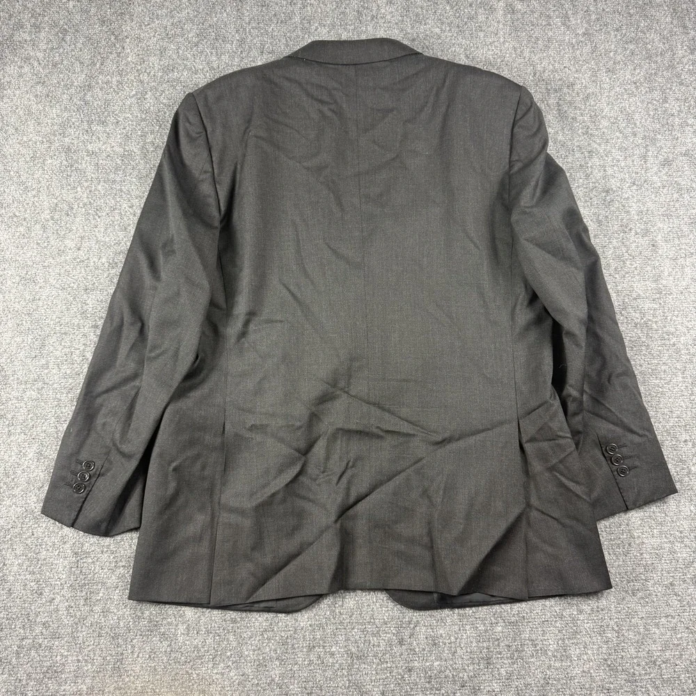 Ermenegildo Zegna Suit Jacket Mens 56 Black Wool‎ Mila Two Button Spain Notch